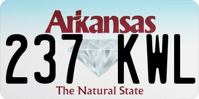 AR license plate 237KWL