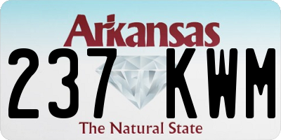 AR license plate 237KWM