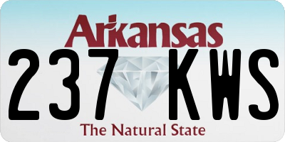 AR license plate 237KWS