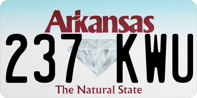 AR license plate 237KWU