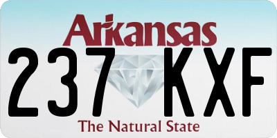 AR license plate 237KXF