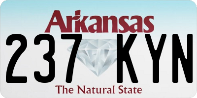 AR license plate 237KYN