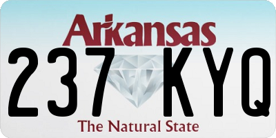 AR license plate 237KYQ