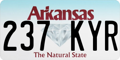 AR license plate 237KYR