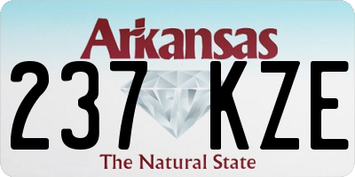 AR license plate 237KZE