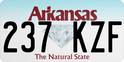 AR license plate 237KZF