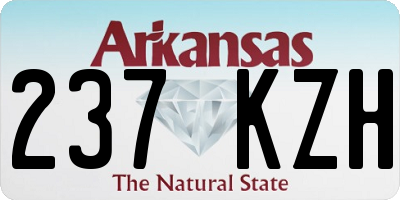 AR license plate 237KZH