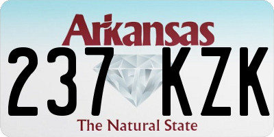 AR license plate 237KZK