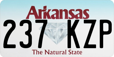 AR license plate 237KZP