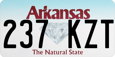 AR license plate 237KZT