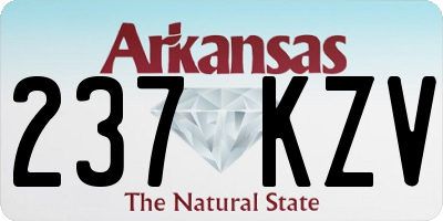 AR license plate 237KZV