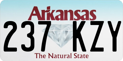 AR license plate 237KZY