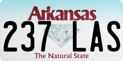 AR license plate 237LAS