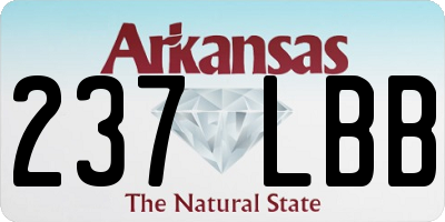 AR license plate 237LBB