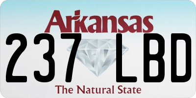 AR license plate 237LBD