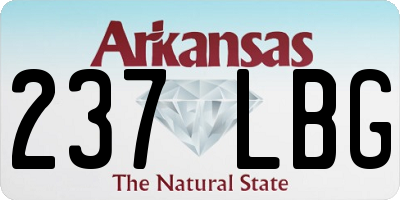AR license plate 237LBG