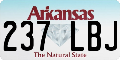 AR license plate 237LBJ