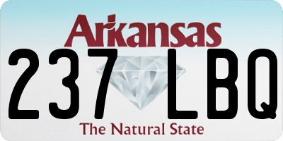 AR license plate 237LBQ