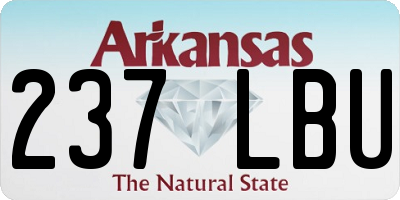 AR license plate 237LBU