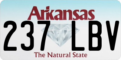 AR license plate 237LBV