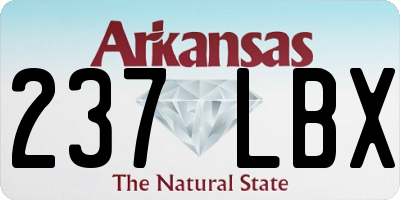 AR license plate 237LBX