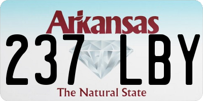 AR license plate 237LBY