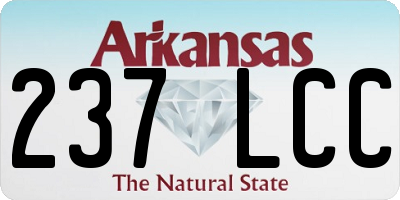 AR license plate 237LCC