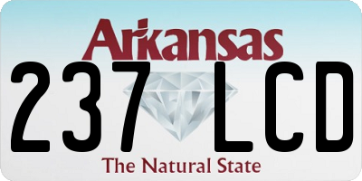 AR license plate 237LCD