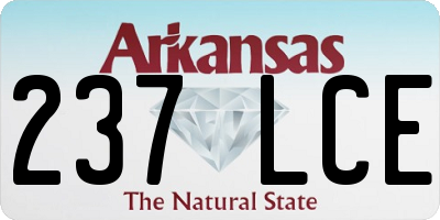 AR license plate 237LCE