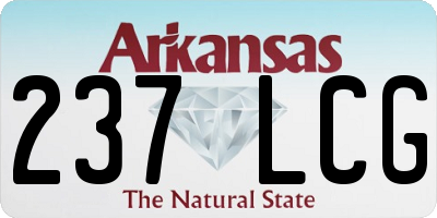 AR license plate 237LCG