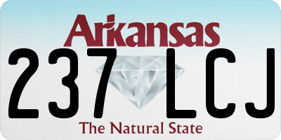 AR license plate 237LCJ