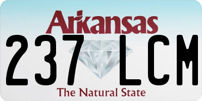 AR license plate 237LCM