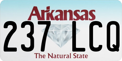 AR license plate 237LCQ