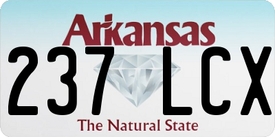 AR license plate 237LCX
