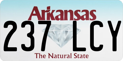 AR license plate 237LCY