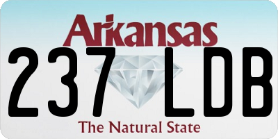 AR license plate 237LDB