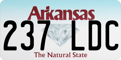 AR license plate 237LDC