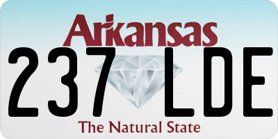 AR license plate 237LDE