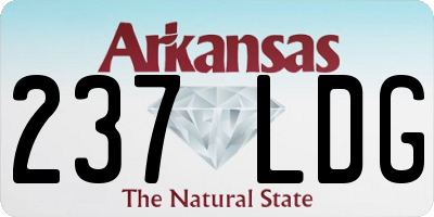 AR license plate 237LDG