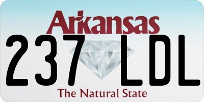 AR license plate 237LDL