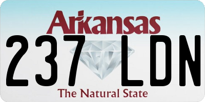 AR license plate 237LDN