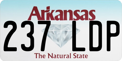 AR license plate 237LDP