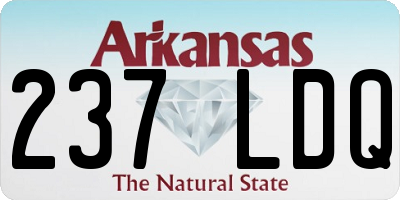 AR license plate 237LDQ