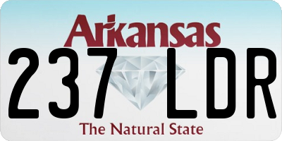 AR license plate 237LDR