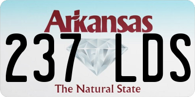 AR license plate 237LDS