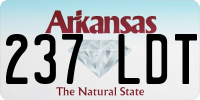 AR license plate 237LDT