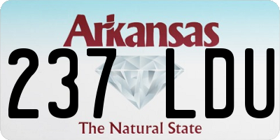 AR license plate 237LDU