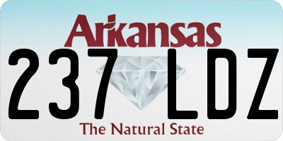 AR license plate 237LDZ