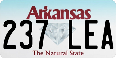 AR license plate 237LEA