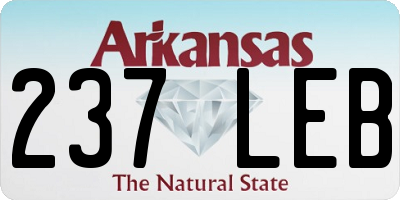AR license plate 237LEB